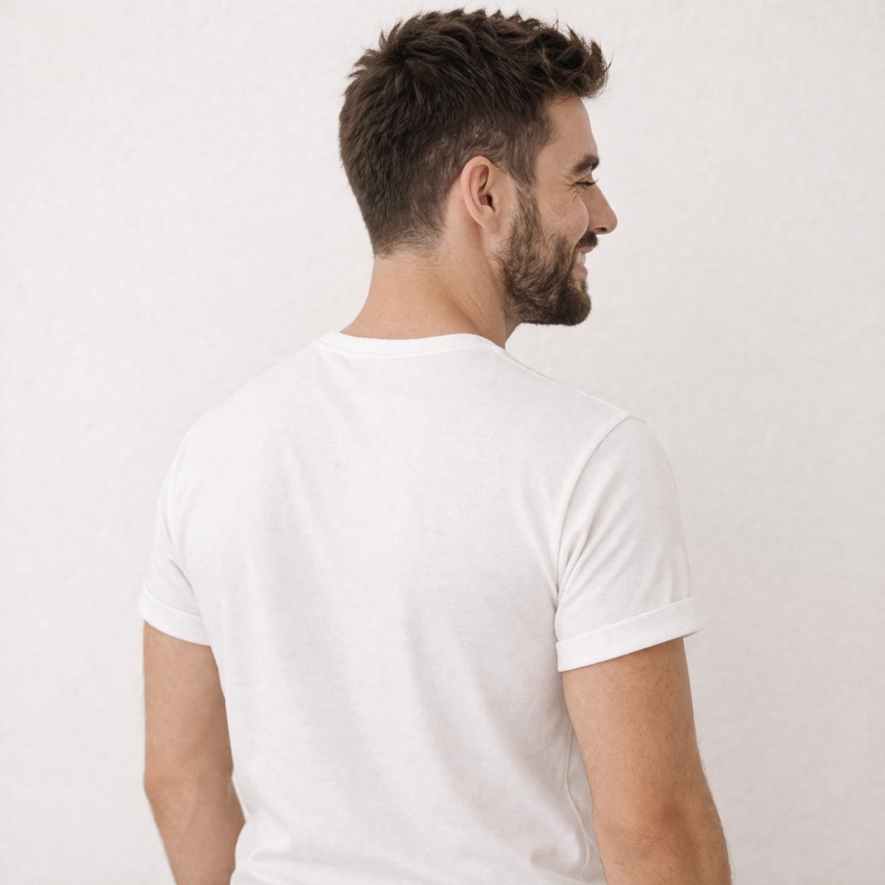 Minimalist Premium Cotton Unisex T-Shirt - White Slogan Tee for Men & Women ("Minimal but never ordinary") - Image 2